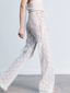 Strappy Lace White Trousers