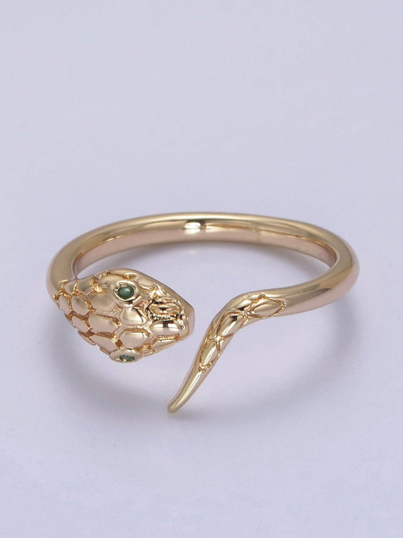 18k Gold Filled Dainty Snake Ring