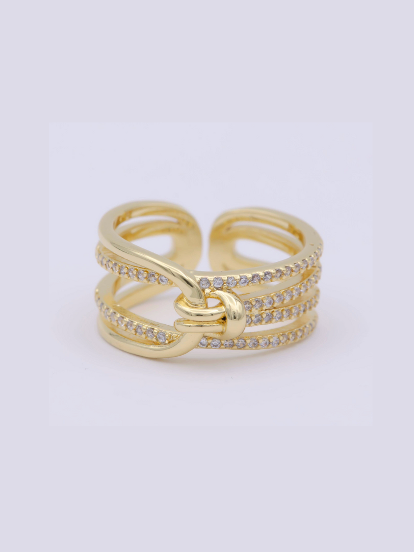 Dainty Knot Tie Gold Filled Ring