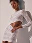 Salina Mini Skirt White Wave