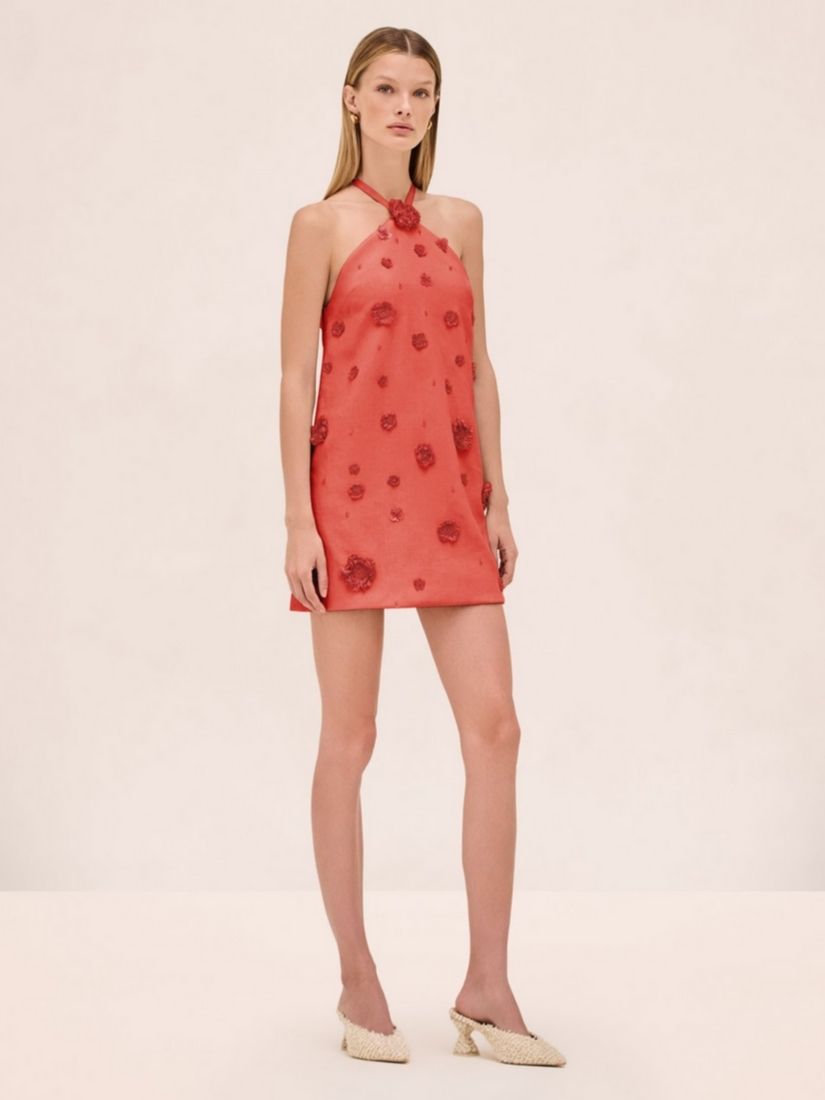 Milaa Dress Terracotta Raffia