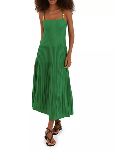 Knit Bruna Long Dress Green