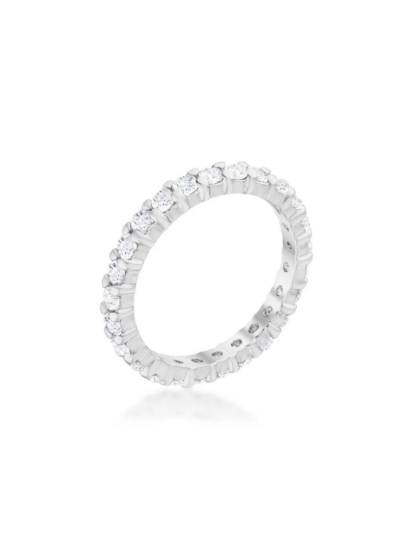 Cubic Zirconia Eternity Band