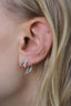 Pave Tusk Ear Jacket Silver