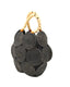 Romy Disc Raffia Straw Handbag with Wooden Bead Handles