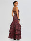 Starla Dress Brown Polka Dot Leaf