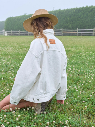 Oversized Jean Jacket Cream