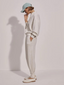The Relaxed Pant Ivory Marl