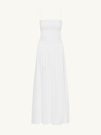 Geriba Spaghetti Strap Dress White