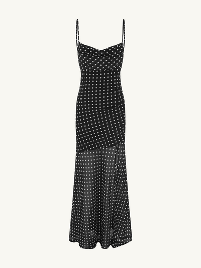 Kyleah Maxi Dress Black White