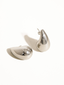 Colette Large Huggie Droplet Earring Silver
