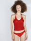 Sheer Knit Cami Vermilion Red