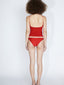 Sheer Knit Cami Vermilion Red