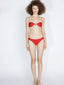 Fine Strap Balconette Top Vermillion Red