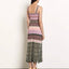 Pleated Knit Dress Multi