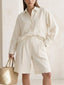 Shirt and Bermuda Set Blanc Cassé