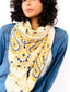 Paisley Scarf Large White