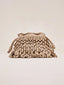Quinn Fringe Loop Clutch Beige