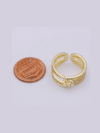 Dainty Knot Tie Gold Filled Ring