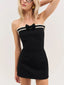 Josie Strapless Mini Dress Black
