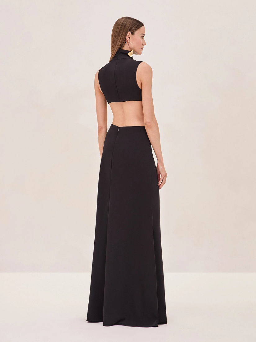 Prague Long Dress Black