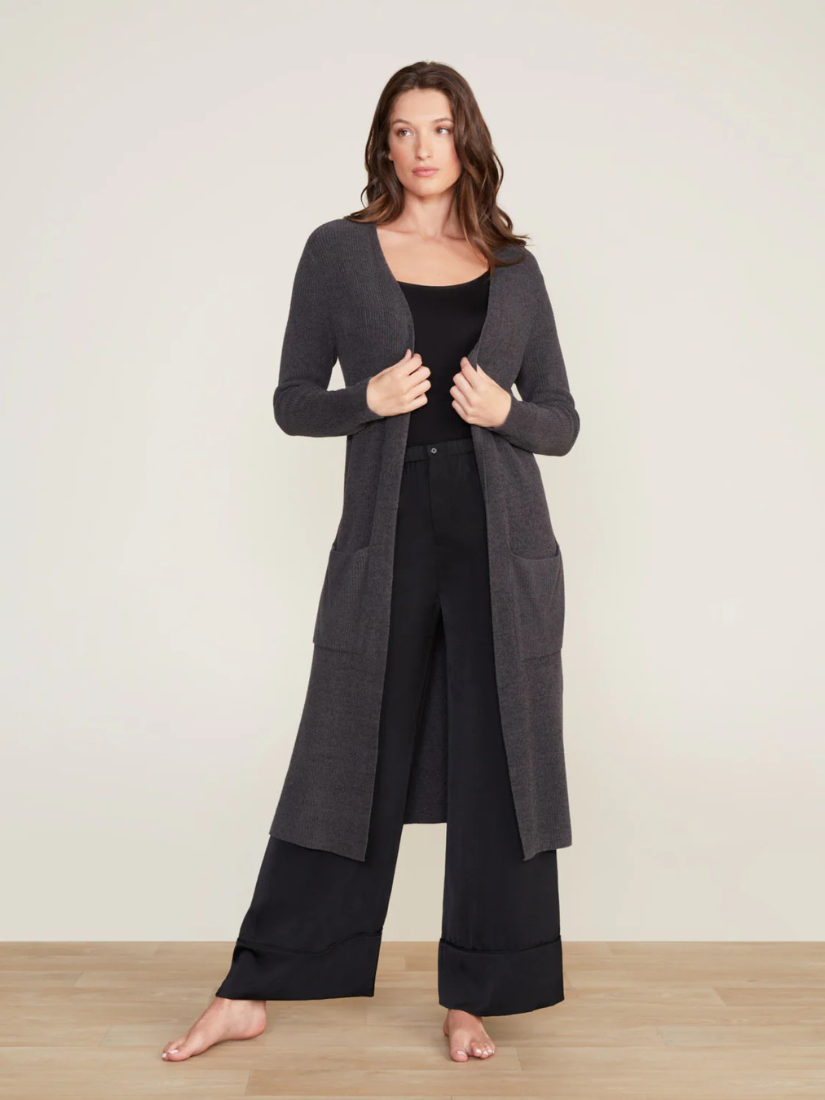 Cozychic Ultra Lite Long Cardi Carbon