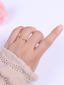 Dainty Circle End Ring Round Cuff Ring