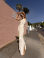 Renaissance Dress Floor Length Ivory