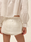 Agnes Denim Skort White