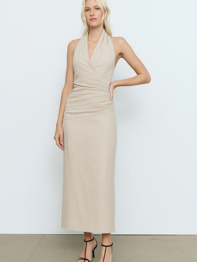 Priya Dress Beige