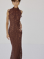 Ainhoa Midi Dress Brown