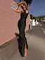 Renaissance Dress Floor Length Ivory Black