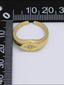 24K Gold Filled CZ Celestial North Star Signet Ring