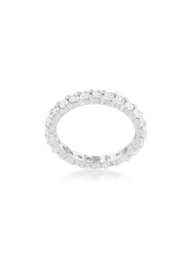 Cubic Zirconia Eternity Band