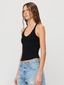 V-Neck Racerback Tank Black