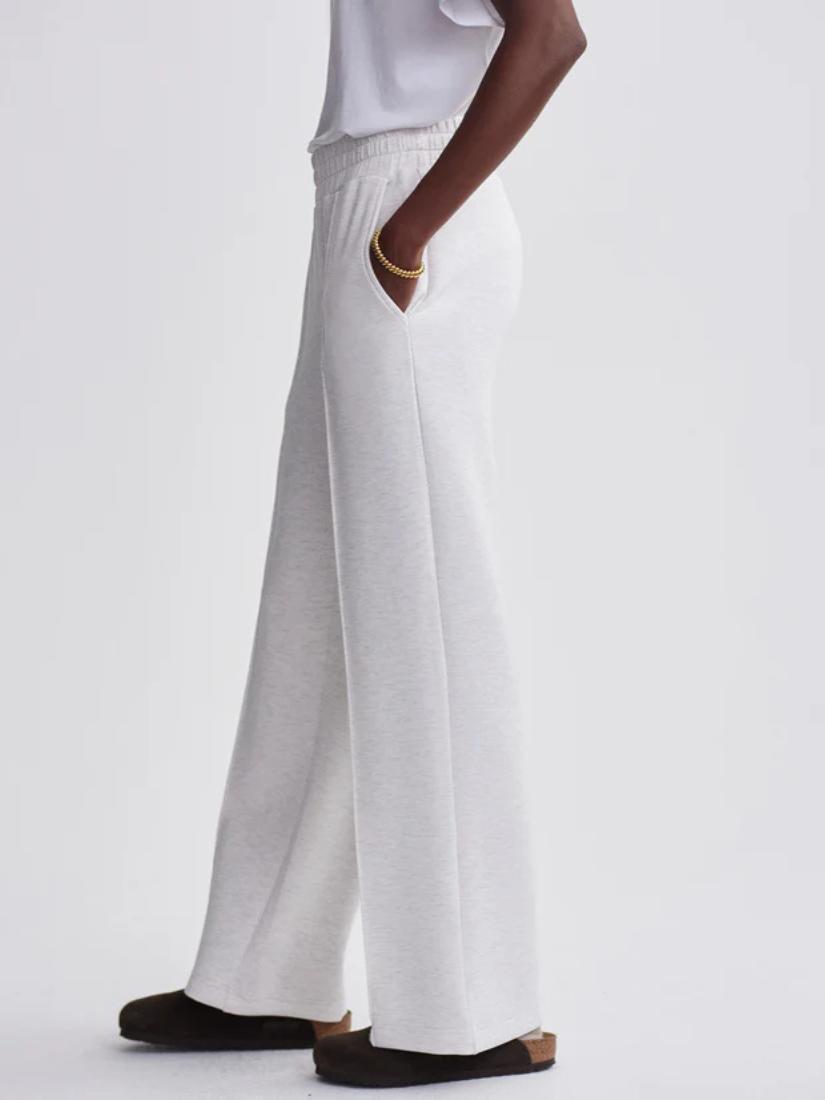 The Wide Leg Pant 28 Ivory Marl