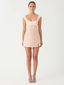 Daya Beaded Mini Dress Pink