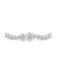 Silvertone Finish Victorian Cubic Zirconia Tennis 8 Inch Bracelet