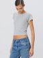 Short Sleeve Baby Tee Heather Grey