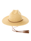 Straw Flat Brim Western Cowboy Hat Natural