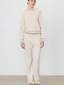 Oversized Wide Leg Sweatpant Heather Oatmeal