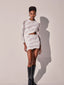 Salina Mini Skirt White Wave