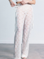 Strappy Lace White Trousers