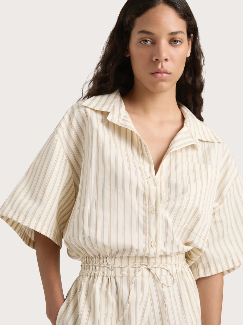 Faia Playsuit Shadow Stripe Butter