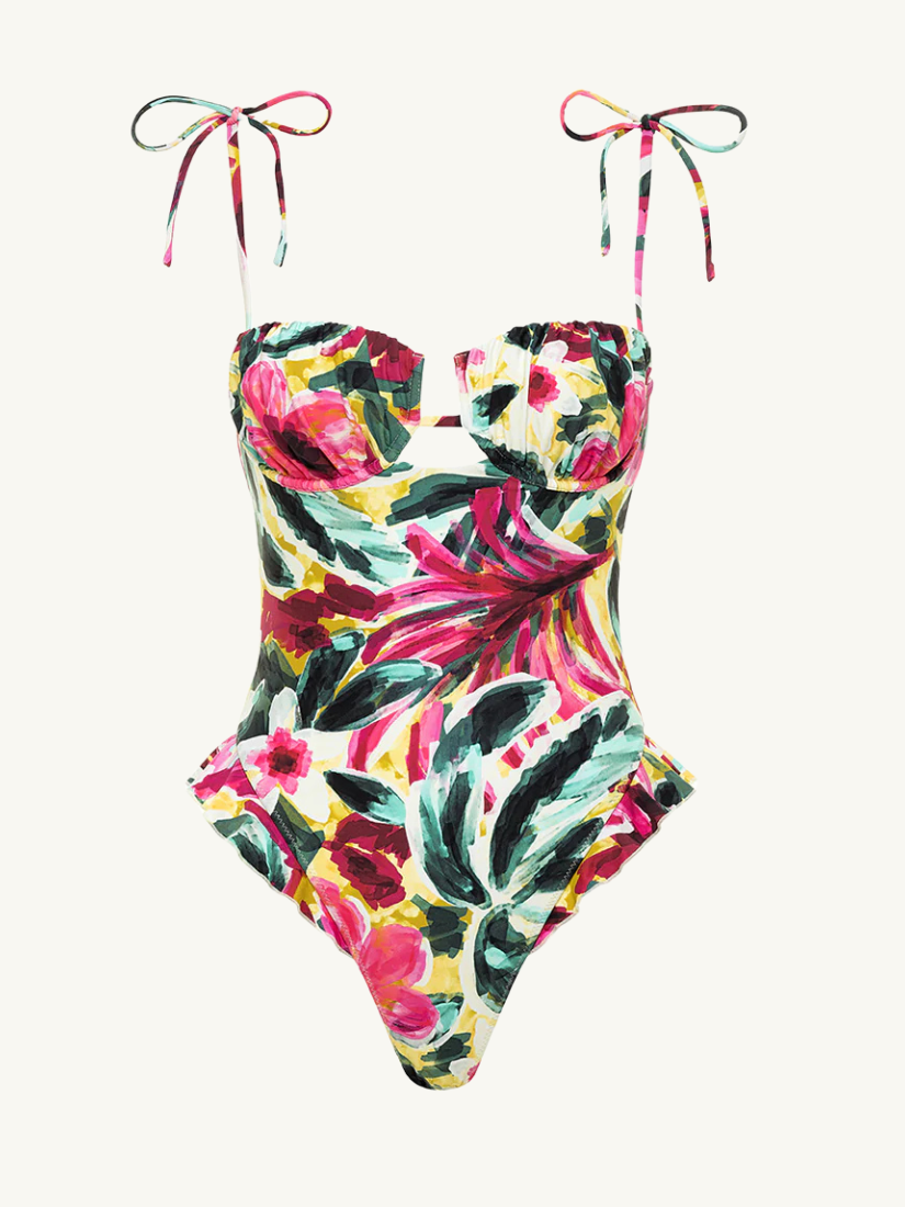 Petal Ruffle One-Piece Isla Floral