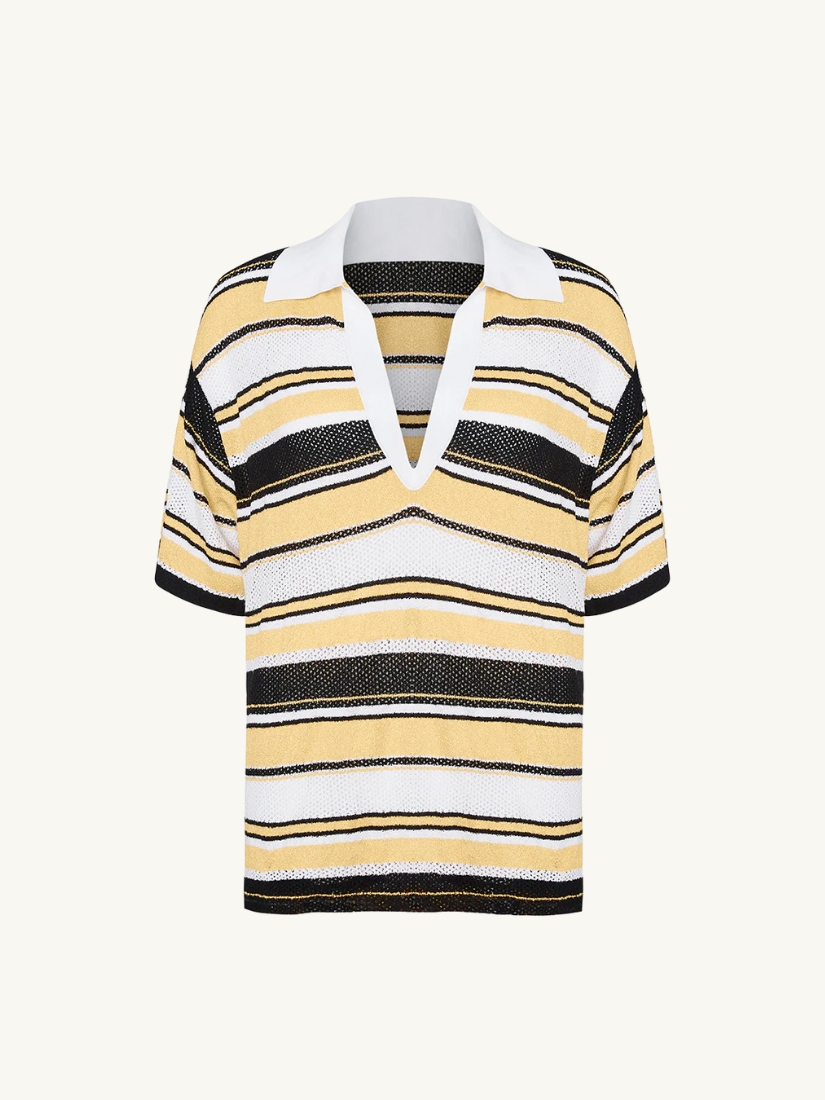 Polo Mini Dress Rugby Stripe