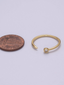 Dainty Circle End Ring Round Cuff Ring