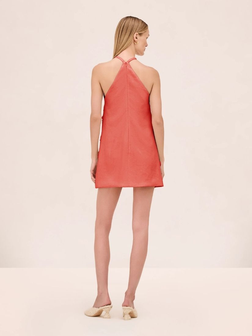 Milaa Dress Terracotta Raffia