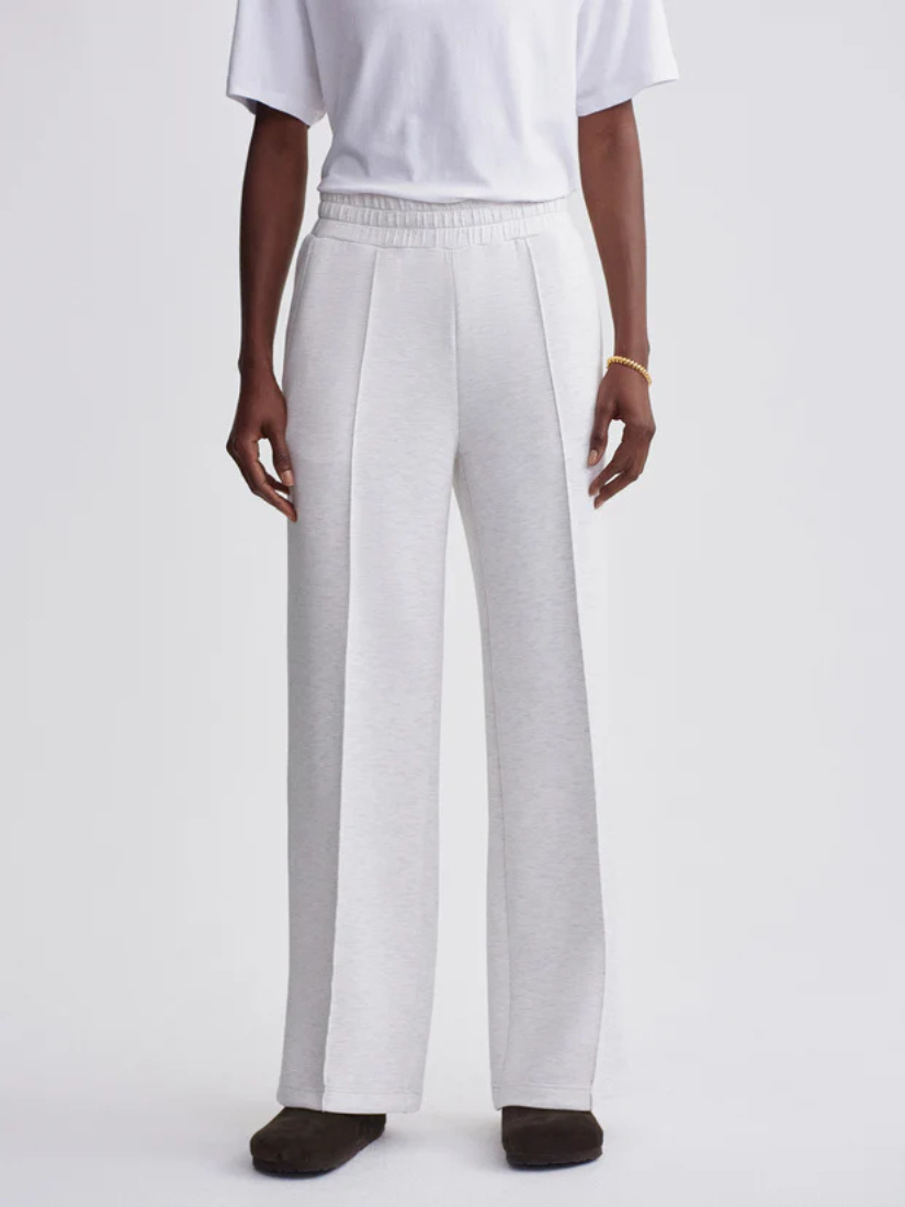 The Wide Leg Pant 28 Ivory Marl