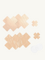 Cross Nipple Covers Creme
